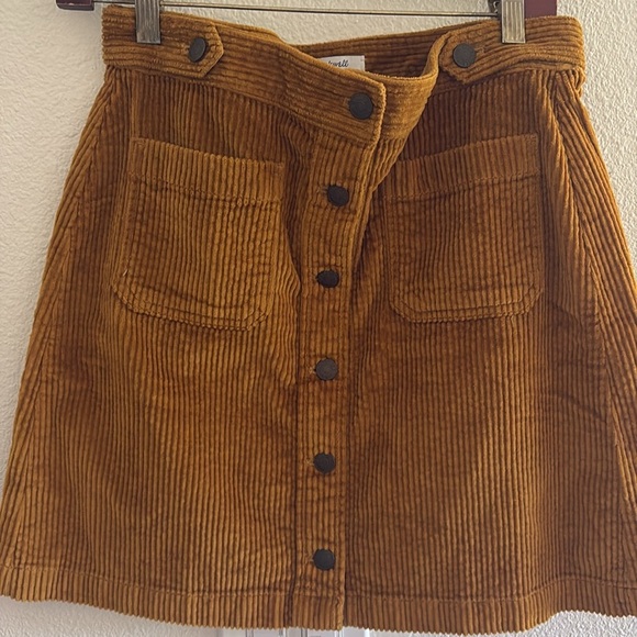 Madewell Corduroy A-Line Mini Skirt - Picture 2 of 4